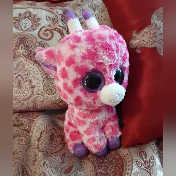 TY Beanie Boo Twigs the Pink Giraffe - Picture 4 of 16